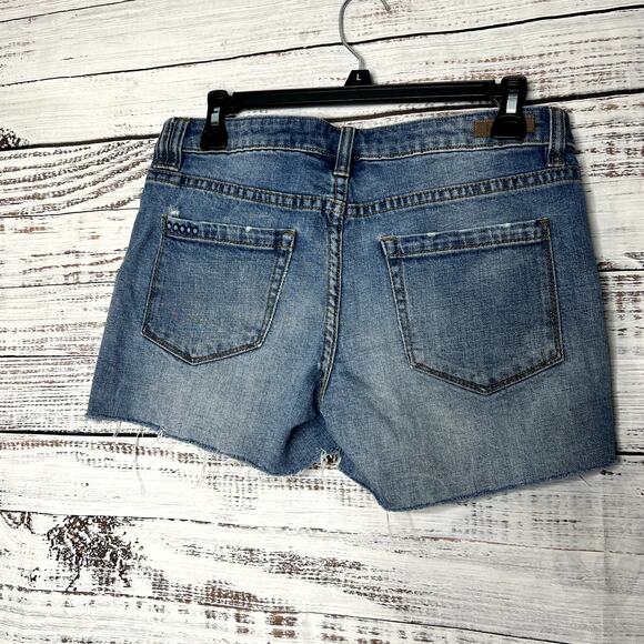 BLANKNYC Tomboy Distressed Shorts Raw HemCutoff Shorts 25 - Picture 3 of 4